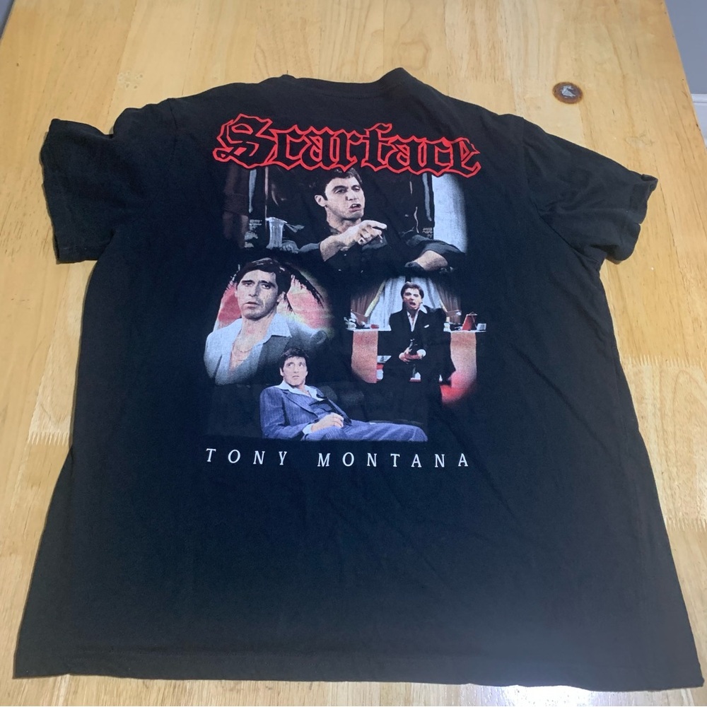 Scarface T-Shirt, Tony Montana Shirt,‎ Al Pacino Tee, Scarface Movie Poster XL